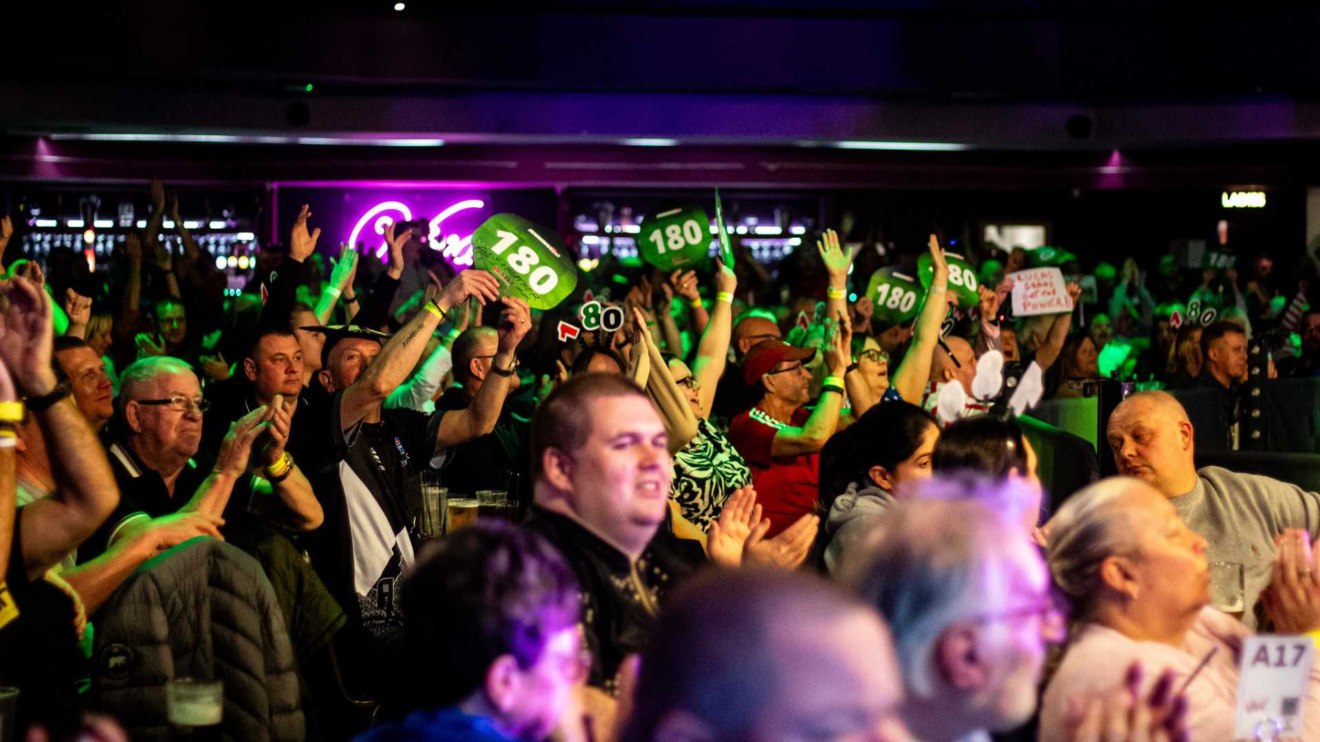 Photo of a darts audience at Viva Blackpool - check out our Blackpool What's On Guide for more details