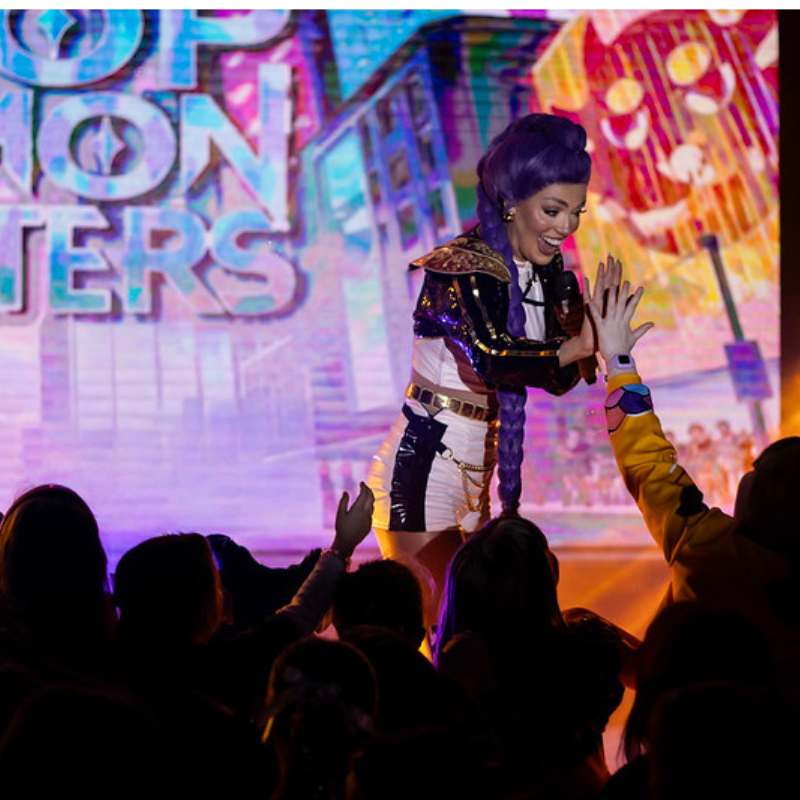 K-Pop Demon Hunters Tribute Show on stage in Blackpool
